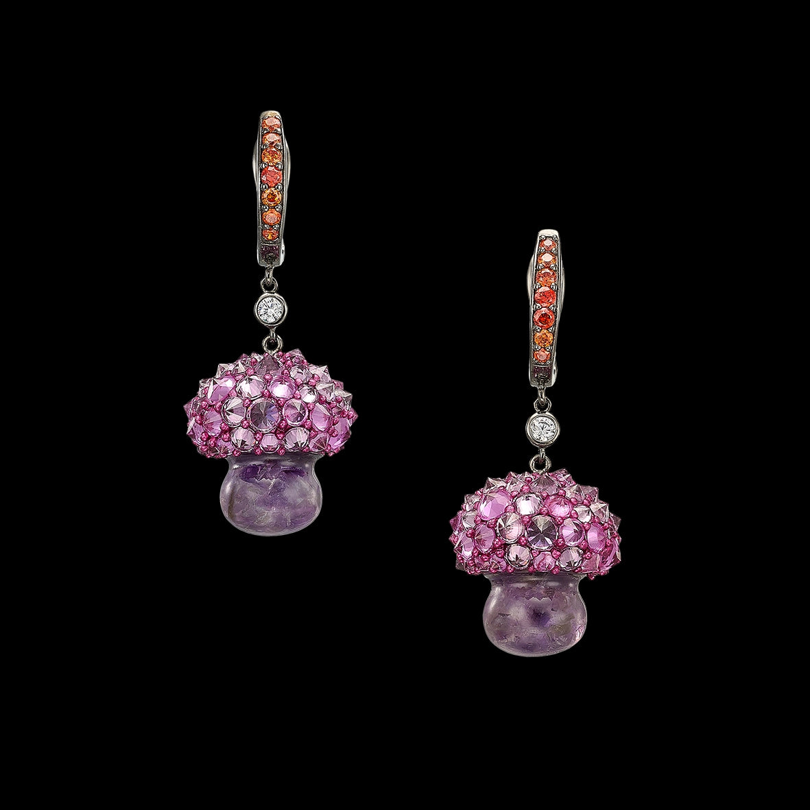 Amethyst Virosa Earrings